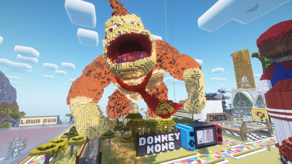 Donkey Kong in Minecraft