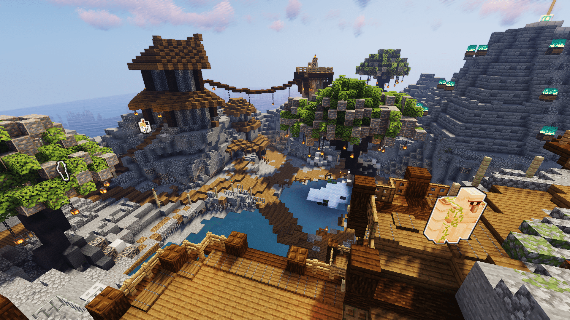 Minecraft iron golem village