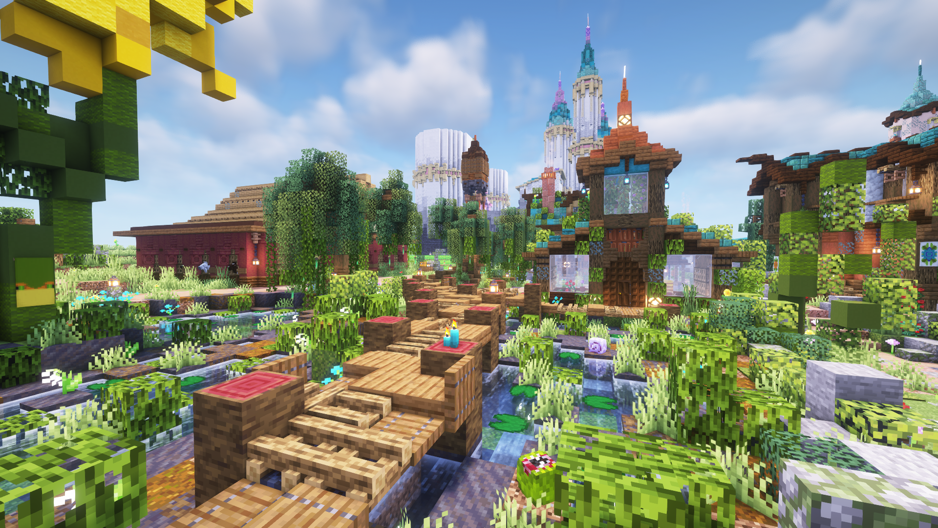 Minecraft fantasy village
