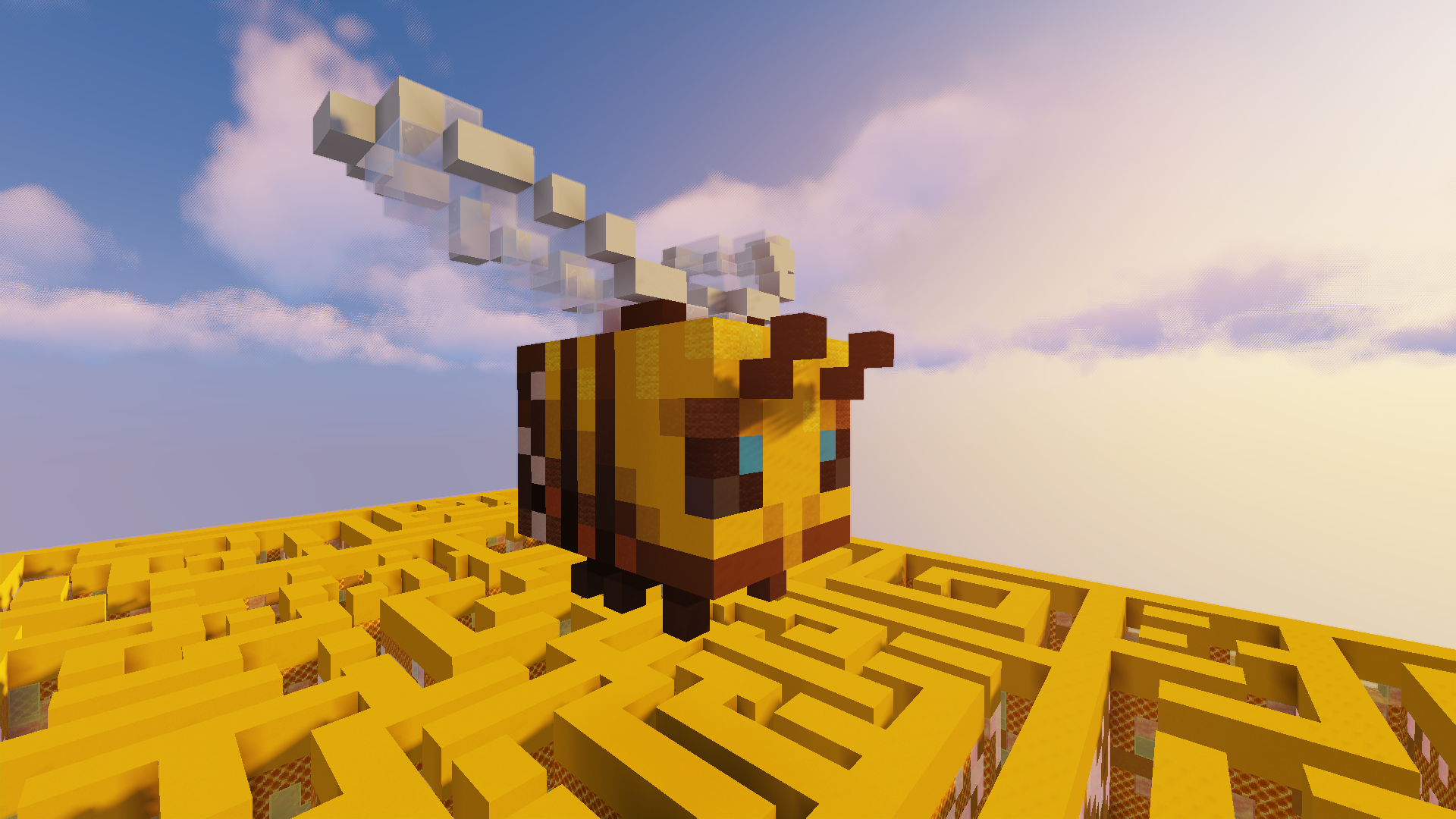 Minecraft bee maze