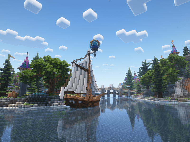 Minecraft fantasy Boat