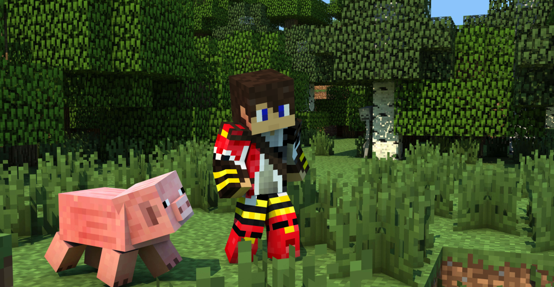 Minecraft Event with Pigs