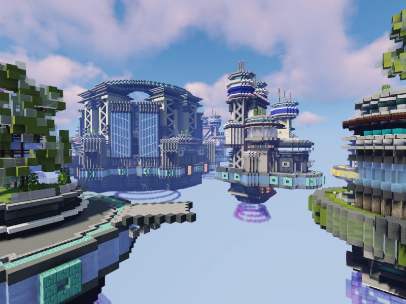 New bedwars city map in the lobby